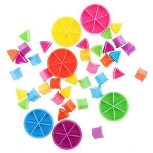 X 42 Cercles De Fractions Multicolores, Matériel De Manipulation Mathématique - Neuf