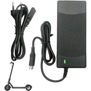 BIN Chargeur pour Xiaomi M365, 42V 2A Chargeur Trotinette Electrique Xiaomi, Batteries et Chargeurs de Batterie de Trottinette, Chargeur Adaptateur Batterie pour Xiaomi M365 et Ninebot ES1 ES2 ES4 - Neuf
