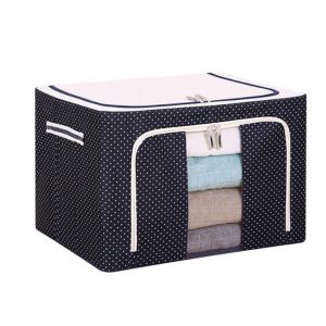 Bo&icirc;te De Rangement Pliable En Tissu Oxford Imperm&eacute;able, 22 L, Avec Couvercle, Pour V&ecirc;tements Et Accessoires - Neuf