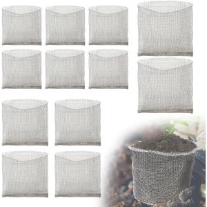 Kalanka-Efuturetime 12pcs Panier Anti Campagnol En Inox, Sac En Grilles D'acier Inoxydable Contre Les Rongeurs, Protection En Filet M&eacute;tallique Pour Racines Des Plantes Des Arbres, Des Fleurs - Neuf