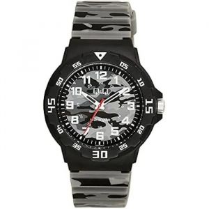 Montre Analogique - Q&q - Camouflage - Bracelet En Silicone - &Eacute;tanch&eacute;it&eacute; 10 Bars - Boucle Ardillon - Neuf