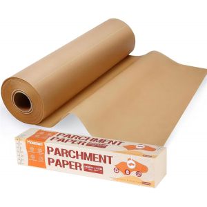 Jexnovashop-Papier Sulfuris&eacute;, Papier Cuisson Rouleau Non Blanchi 38cm X 45m Papier De Cuisson Antiadh&eacute;sif Pour La Cuisine, Le Grill La Vapeur Et La Friteuse A Air Par, Il Y A 150 Feuilles - Neuf
