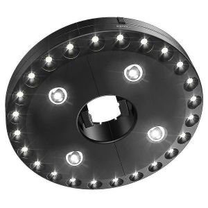 Lampe Parapluie Réglable À 28 Led - Lampe Suspendue Portable Pour Camping Et Extérieur Avec 3 Modes De Luminosité, Fixation Facile Par Pince Et Crochet - Neuf