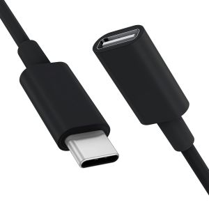 TZF-Câble d'extension USB C pour chargeur Magsafe de type C mâle vers femelle 9V 3A Pour chargement sans fil - Transfert de données - Compatible avec MacBok M1 iPhone 13/12 2m/6,6FT-le noir - Neuf