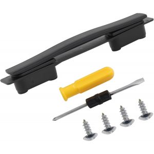 Poign&eacute;e De Rechange En Plastique Souple Pour Valise - 21,5 Cm - Avec Vis B113 - Noir - Neuf