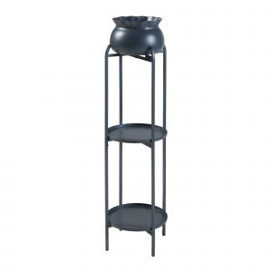 Porte-Plantes Style Intemportel Support 95 X 27 X 27 Cm Noir Helloshop26 03_0010343 - Neuf