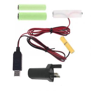 1.5v 3v 4.5v 6v Aa Batterie Eliminateur Uk C&acirc;ble Pour Jouets Led Lampe Frontale &Eacute;lectronique - Neuf