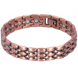 Unisexe Cuivre Bracelet Magn&eacute;tique Longueur R&eacute;glable Bracelet De Th&eacute;rapie Magn&eacute;tique Bijoux - Neuf