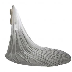 Pour 3m Élégants Voiles De Mariée Mariée 1 Et 2 Couches Voile De Mariée Accessoire - Neuf