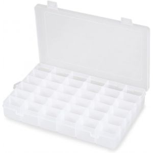 Lbgwp60-Boîte De Rangement En Plastique Transparent Empilable À 36 Compartiments, Boîte De Rangement Pour Bijoux, Perles, Loisirs Créatifs, Bijoux, Matériel De Pêche - Neuf
