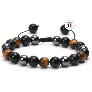 Shamballa Bracelet Natural Stones Adjustable | Ebook Free | Handmade | Women's Men's Jewellery | Natural Stone Bracelet 7 Chakras | All The Stones Of Our Bracelets Are Natural - Neuf