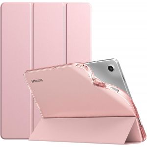 Coque Pour Samsung Galaxy Tab A9+/A9 Plus 11"" 2023 Sm-X210/X216/X218, &Eacute;tui De Protection Arri&egrave;re En Tpu Translucide Pour Galaxy Tab A9+, R&eacute;veil/Sommeil Automatique, Or Rose - Neuf