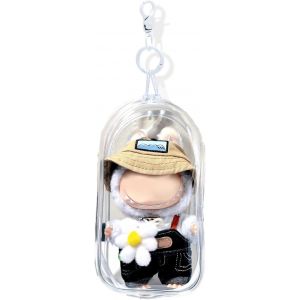 Sac De Poussette Porte-Cl&eacute;s (Blanc)Ouet De Protection En Peluche Transparenthousse De Protection Pour Poup&eacute;es&eacute;tui De Poup&eacute;e Sac De Pr&eacute;sentationmini Valise Acrylique Portable. - Neuf