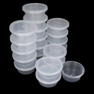 Mevronisshop-Gzhaimai 50 Pcs Slime Conteneurs, Slime Transparent Bo&icirc;tes De Rangement, Anti-Fuites En Plastique Transparent, Pour Articles, Pilules, Herbes Und Perles - Neuf