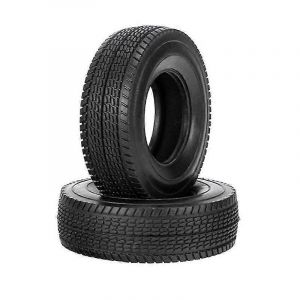 2pcs 25mm pneus en caoutchouc dur pour 1/14 rc semi tracteur camion benne Man King Hauler Actros Scania Mises à niveau Pièces - Neuf