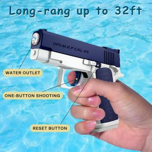 Pistolet A Eau 2 Pi&egrave;ces Pistolets &Agrave; Eau Pour Enfant Water Gun Pour Pool Party, Plage, Combat De L'eau, Cadeaux (Bleu+Rose) - Neuf