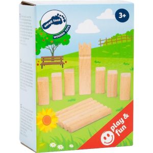 Mdy-11356 Jeu Viking Mini-Kubb, Jeu D'équipe En Format Extra Compact, 17 Pièces Avec Sac De Rangement - Neuf