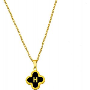 Collier Lettre Initiale Personnalis&eacute;e,A B C D E F G H I J K L M N O P Q R S T U V W X Y Z-Longueur Ajustable,&Eacute;l&eacute;gant Et R&eacute;sistant &Agrave; La D&eacute;coloration,Cadeau Parfait Pour Anniversaire-Collection Alphabe - Neuf