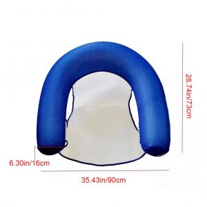 Chaise Longue Gonflable En U Avec Siege En Bandouliere Confortable, Flotteurs Gonflables Pliables Pour Piscine, Loisirs Aquatiques En Plein Air En Ete - Neuf