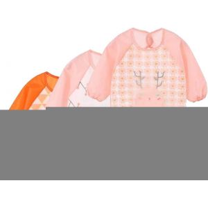 Pack Manches Longues Bavoirs Tabliers Imperméables Aux Repas De Jouer Tablier De Peinture Pour Les Tout-Petits De 6 À 36 Mois¿Longueur: 41 Cm Largeur: 33 Cm Longueur De Manche: 38cm(3pcs) - Neuf