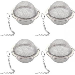 Lot De 4 Boules &Agrave; Th&eacute; En Acier Inoxydable 304 - Neuf