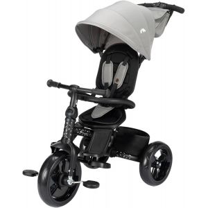 Subzonal-Windy, Tricycle B&eacute;b&eacute; &Eacute;volutif Avec Poign&eacute;e Parent, 10 Mois-4 Ans, 0-25 Kg, Taille R&eacute;glable, Si&egrave;ge Confortable Et R&eacute;versible, Capote De Protection, Pliage Compact, V&eacute;lo B&eacute;b&eacute;, Tinted Grey - Neuf