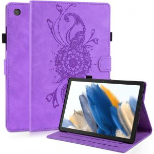 Kal-Coque Étui Compatible Avec Samsung Galaxy Tab A8 10,5 Pouces 2022/2021 Tablette,Housse Case Étui En Cuir Pu Avec Support Fonction Pour Samsung Galaxy Tab A8 Sm-X200/ X205/ X207,Violet - Neuf