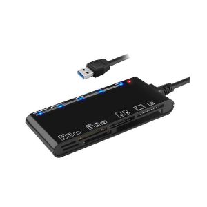 Lecteur de cartes multifonction USB 3.0 7 en 1,compatible avec Windows Vista,XP,7,8,10 et Linux. - Neuf