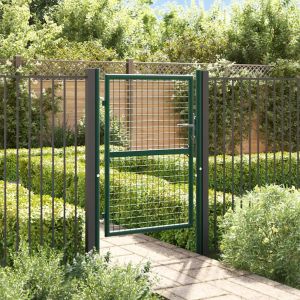 Prolenta Premium - Portail De Cl&ocirc;ture En Acier 100x125 Cm Vert - Neuf