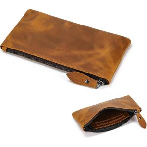 Portefeuille Long En Cuir V&eacute;ritable Pour Homme - Porte-Cartes - Avec Compartiment &Agrave; Monnaie,N0009-Qz,L,D&eacute;contract&eacute; - Neuf