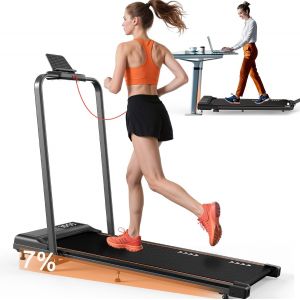 Checarzhn--No1-Tapis De Course À Domicile, Sentier De Marche Avec Moteur De 2,25 Cv, Charge Imale De 100 Kg, Vitesse De 1 À 6 Km/H, Avec Rampe, Bande De Roulement À 7 Couches, Pas Besoin - Neuf