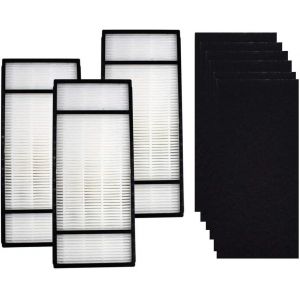 CHECARZHN--NO1-3 Filtres Hepa De Rechange Et 6 Pré-Filtres À Charbon H1 Hrf-H2 Compatibles Avec Les Purificateurs D'Air Honeywell H, a050, a150, a060, a160, Hht055, Hht155 - Neuf
