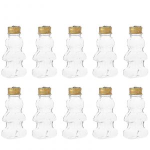 Homme De Pain D'&Eacute;pice En Forme De Bouteille D'Or 9.50X4.50X2.30CM Rechargeable de D&eacute;coration de No&euml;l 10Pcs - Neuf