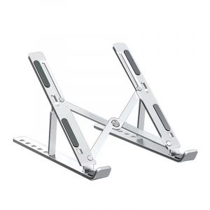 10""-17.3"" support d'ordinateur Portable, Ventilé en Aluminium, Réglable sur 7 Niveaux, Ergonomique Refroidisseur Compatible avec le MacBook, Lenovo, Dell, HP, ordinateurs Portables et Tablettes. - Neuf