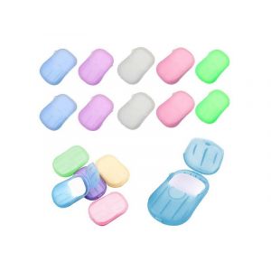 Feuilles de savon jetables portables - 10 bo&icirc;tes de 20 feuilles chacune, dissolution rapide, id&eacute;ales pour les voyages - Neuf