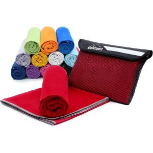 Tzf-Serviettes En Microfibre | Serviette En Microfibre, Serviette De Voyage, Serviette De Plage | Séchage Rapide, Ultraléger, Peu Encombrant | Pour Enfants, Hommes Et Femmes - Neuf