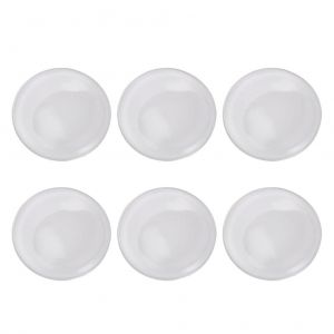 Lot de 6 protections murales transparentes autocollantes pour poign&eacute;es de porte - Neuf