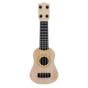 Beige Enfants Classique Ukul&eacute;l&eacute; Guitare Jouet &Eacute;ducation Pr&eacute;coce Petite Guitare F&ecirc;te Fournitures R&eacute;glable - Neuf