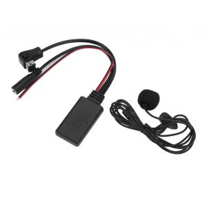 C&acirc;ble adaptateur auxiliaire Bluetooth 5.0 pour lecteur de musique st&eacute;r&eacute;o avec microphone de remplacement pour radio Pioneer IPBUS - Neuf