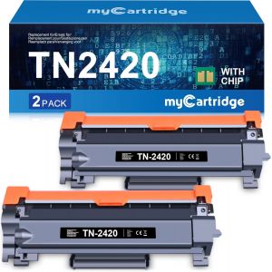 JEXNOVASHOP-TN2420 Cartouche de Toner Compatible pour TN-2420 TN-2410 pour Brother DCP-L2530DW HL-L2350DW MFC-L2710DW HL-L2375DW DCP-L2550DN HL-L2310D MFC-L2730DW MFC-L2750DW (2 Noir) - Neuf