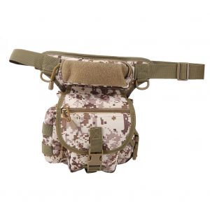 Sac De Jambe En Tissu Oxford, Pochette De Reporter Etanche, Sac De Jambe Multifonction Pour Photographie, Desert Numerique, Taille Moyenne - Neuf