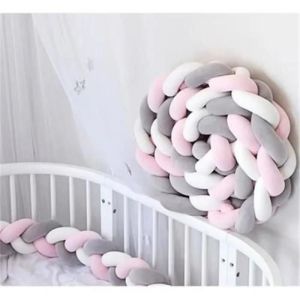 Tour De Lit Coussin Serpent Coussin Tressé Pare-Chocs Velours Protection Bébé - 3m - Neuf