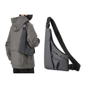 Sac Bandouli&egrave;re Unisexe Antivol - Gris - Neuf