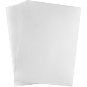 JEXNOVASHOP-50x Feuilles Transparente A4 pour R&eacute;troprojecteur, A4 Feuille Transparente Imprimable &agrave; S&eacute;chage Rapide pour Imprimantes &agrave; Jet d'Encre et Projecteurs (0,12mm &eacute;paisseur) - Neuf