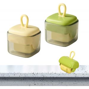 MEVRONISSHOP-Lot de 2 mini rouleaux anti-peluches r&eacute;utilisables, nettoyage efficace des poils d'animaux et de la poussi&egrave;re, rouleau portable pour les voyages et la maison, lavable et respectueux de - Neuf