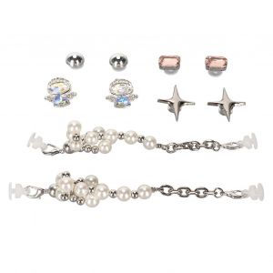 Pinces À Chaussures Décoratives Toutes Assorties Élégante Boucle De Chaussure Brillante Accessoire De Décoration De Chaussures Amovible Pour Les Vacances De Fête Esh2039 - Neuf