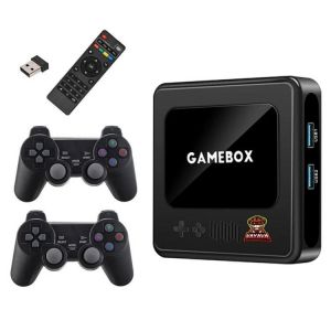 G10 Gamebox Tv Box Double Système Sans Fil Android 3d Home 4k Hd Console De Jeu Prise En Charge Ps1 / Psp 64g 30,000+ Jeux - Neuf