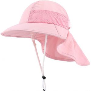 Chapeau Soleil Pour Bébé Enfants Bob Protection Solaire Fille Garçon De Plage D'été Réglable.[Z712] - Neuf