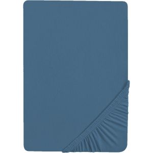 Kalanka-Drap Housse Extensible Pour Berceau Seashells - 100% Jersey De Coton Bio - Convient Aux Matelas Bébé 40 X 90 Cm À 45 X 90 Cm - Certifié Oeko-Tex® Et Gots - Bleu Indigo - Neuf
