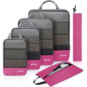 Cubes De Rangement Compressibles Avec Sac &Agrave; Chaussures De Voyage Et Sac &Agrave; Linge, Organ Ur De Val , Sac De Rangement Extensible Pour Organ R Vos Bagages De Voyage, Organ Ur De Bagages - Neuf